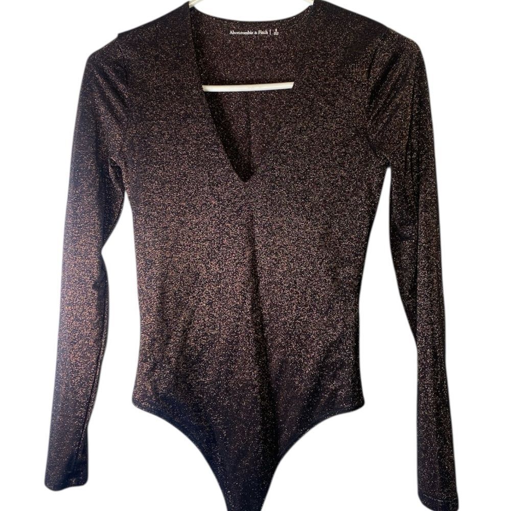 Abercrombie & Fitch Glittery Brown Bodysuit